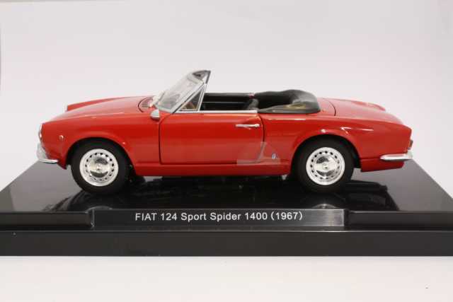 Fiat 124 Spider 1400 1967, punainen