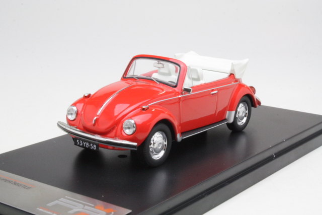 VW Beetle Cabriolet 1973, red