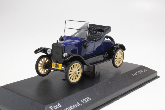 Ford T Runabout 1925, sininen/musta - Sulje napsauttamalla kuva
