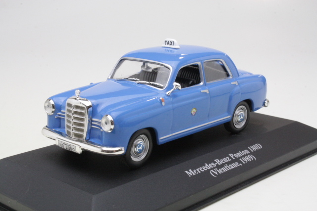 Mercedes 180D (w120) Ponton, sininen "Taxi Vientiane"