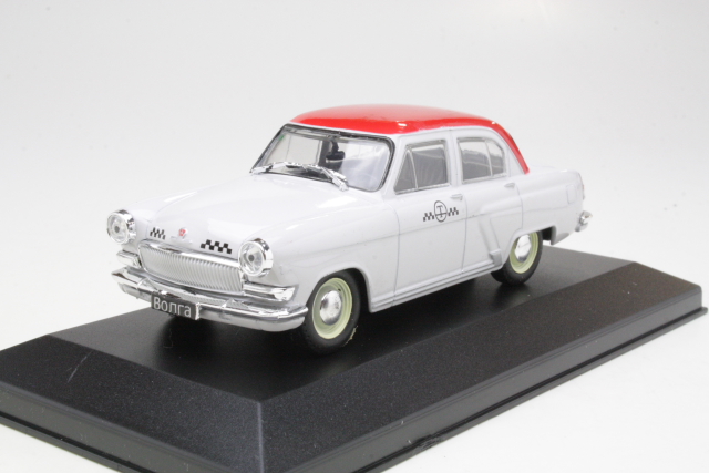 Volga GAZ M21T 1970 Taxi, light grey/red