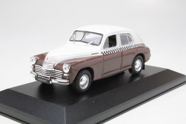 GAZ M20 Pobeda Taxi USSR, brown/white