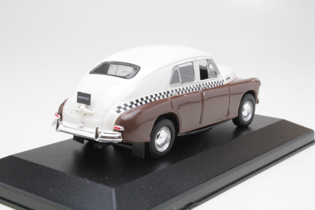 GAZ M20 Pobeda Taxi USSR, brown/white