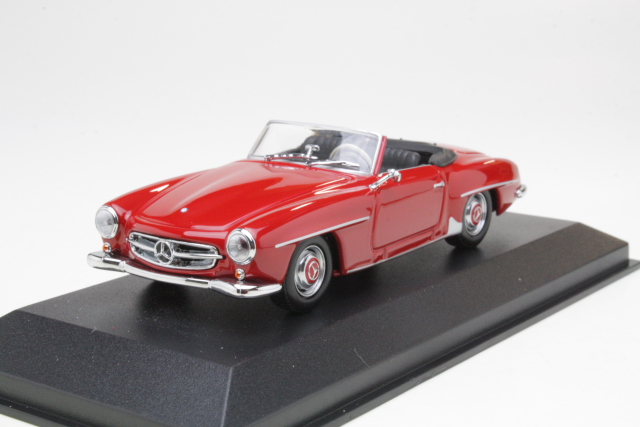 Mercedes 190SL (W121) 1955, punainen - Sulje napsauttamalla kuva