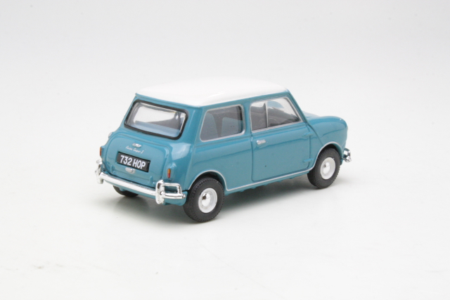 Austin Mini Cooper Mk1, sininen - Sulje napsauttamalla kuva