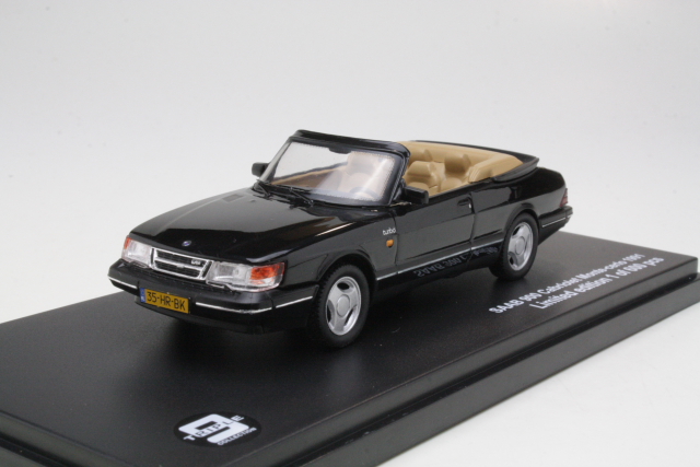 Saab 900 Cabriolet 1991, musta