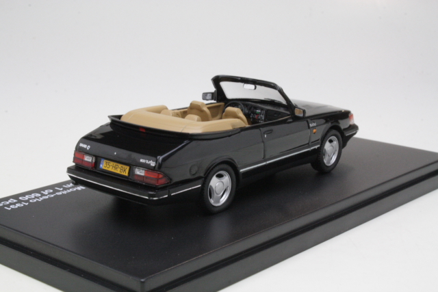 Saab 900 Cabriolet 1991, musta