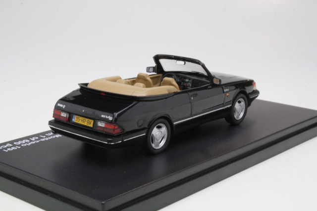 Saab 900 Cabriolet 1991, musta - Sulje napsauttamalla kuva