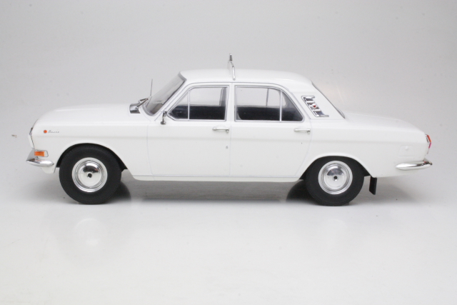 Volga GAZ M24 1969, white "Taxi"