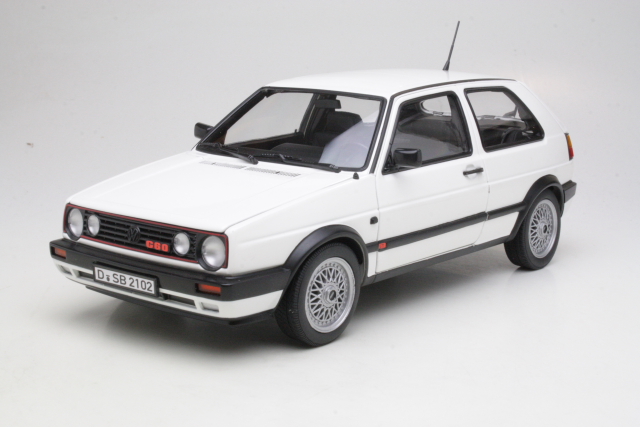 VW Golf 2 GTi G60 1990, valkoinen - Sulje napsauttamalla kuva