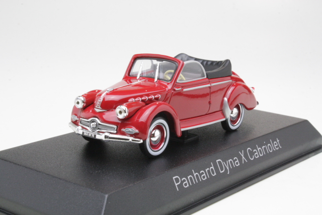 Panhard Dyna X Cabriolet 1951, punainen - Sulje napsauttamalla kuva