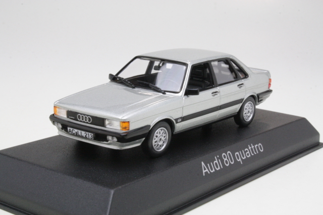 Audi 80 Quattro 1982, hopea - Sulje napsauttamalla kuva