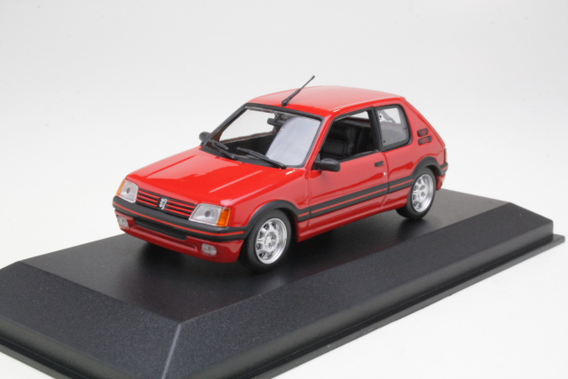 Peugeot 205 GTi 1990, punainen - Sulje napsauttamalla kuva