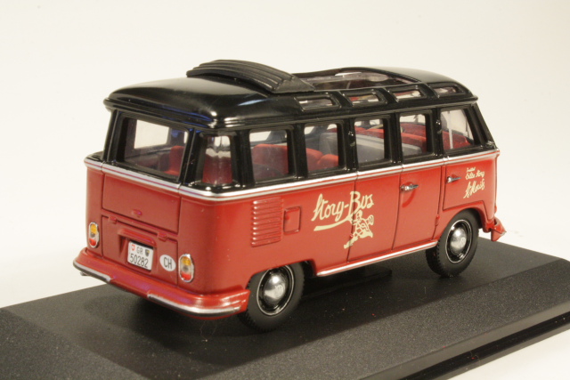 VW T1 Samba 1963, red/black "Villa Story"