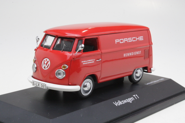 VW T1 "Porsche Renndienst", red