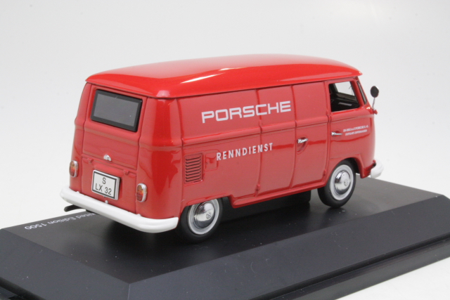VW T1 "Porsche Renndienst", punainen - Sulje napsauttamalla kuva