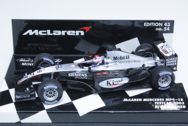 McLaren Mercedes MP4/18, Testcar 2003, K.Räikkönen, no.6 - Sulje napsauttamalla kuva
