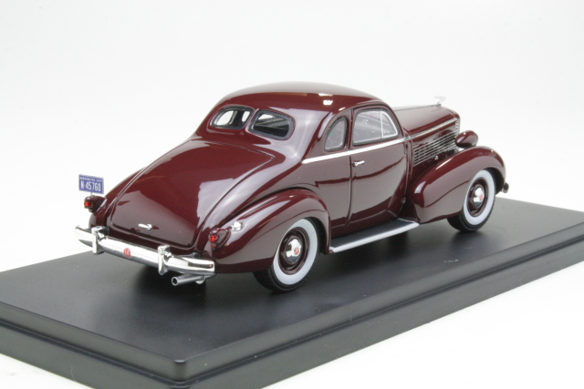 LaSalle series 50 Coupe 1937, dark red - Click Image to Close