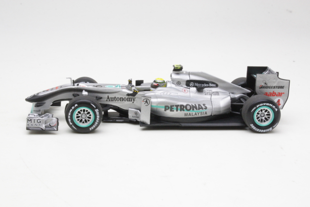 Mercedes GP Petronas MGP W01, F1 2010, N.Rosberg, no.4 - Sulje napsauttamalla kuva