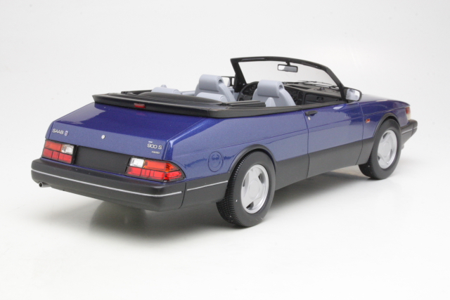 Saab 900 S Convertible 1987, sininen - Sulje napsauttamalla kuva