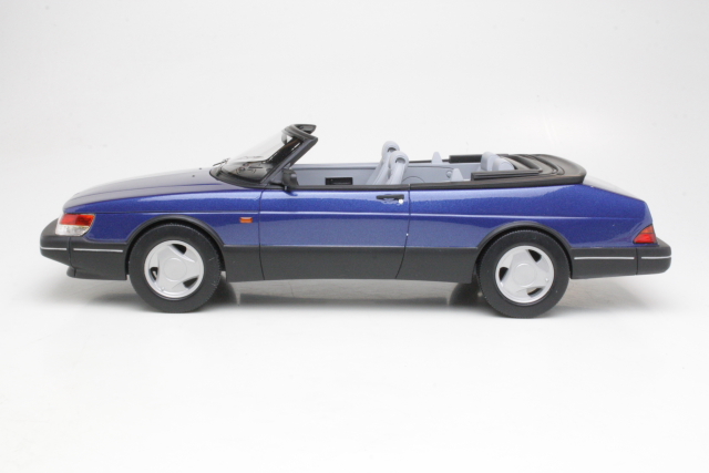 Saab 900 S Convertible 1987, sininen - Sulje napsauttamalla kuva