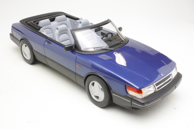 Saab 900 S Convertible 1987, sininen - Sulje napsauttamalla kuva