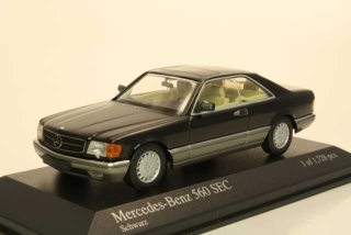 Mercedes 560SEC 1986, musta - Sulje napsauttamalla kuva