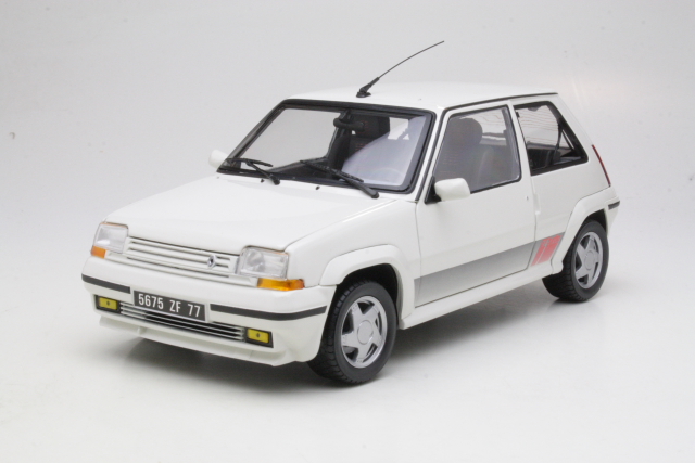 Renault 5 Supercinq GT Turbo 1989, valkoinen - Sulje napsauttamalla kuva