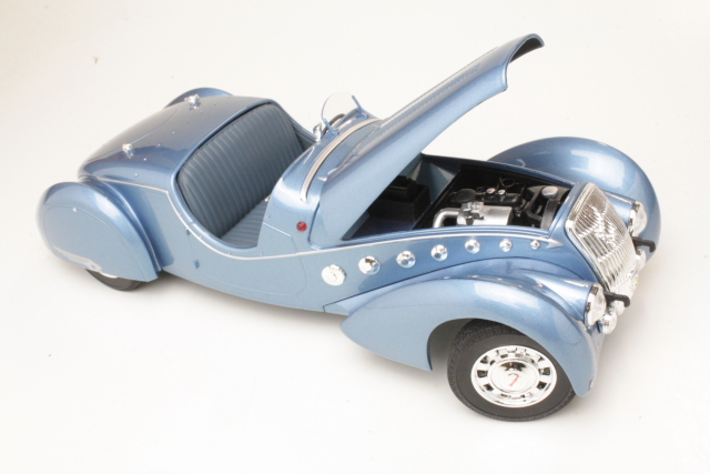 Peugeot 302 Darl'Mat Roadster 1937, sininen - Sulje napsauttamalla kuva