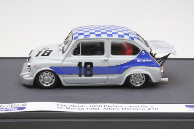 Fiat Abarth 1000 Berlina Corsa, Monza 1968, A.Merzario, no.18