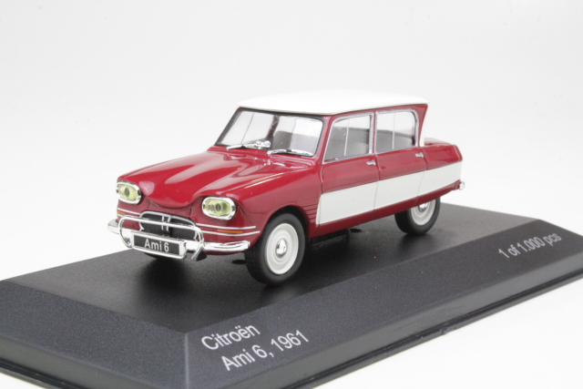 Citroen Ami 6 1961, punainen/valkoinen