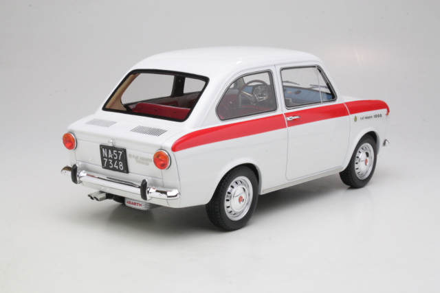 Fiat Abarth OT1000 1964, valkoinen/punainen