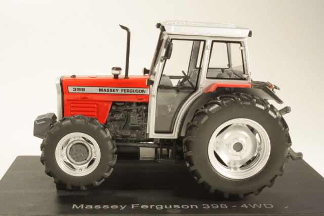 Massey Ferguson 398 4wd 1991, punainen - Sulje napsauttamalla kuva