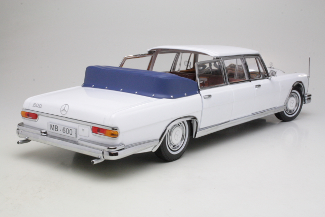 Mercedes 600 Landaulet 1966, valkoinen - Sulje napsauttamalla kuva