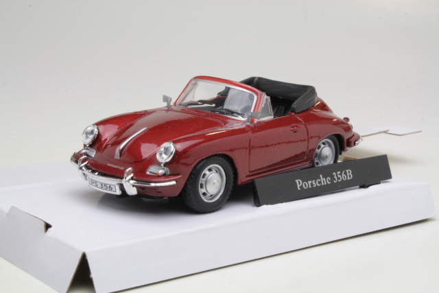 Porsche 356B Cabriolet, punainen - Sulje napsauttamalla kuva