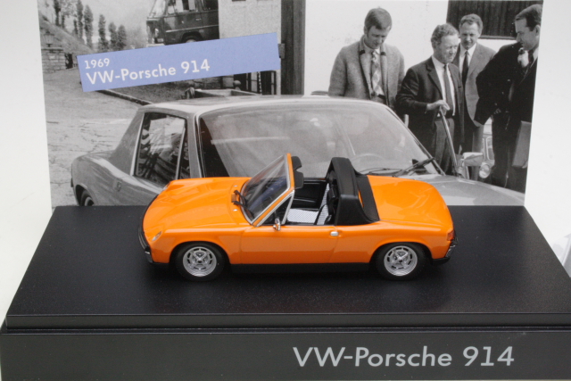 VW Porsche 914 Cabriolet 1970, oranssi - Sulje napsauttamalla kuva