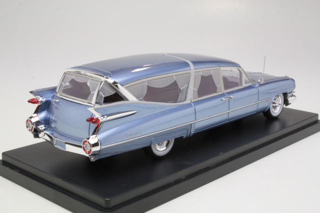 Cadillac S&S Superior Landau Hearse 1959, sininen - Sulje napsauttamalla kuva