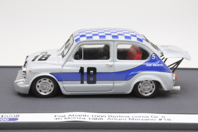 Fiat Abarth 1000 Berlina Corsa, Monza 1968, A.Merzario, no.18