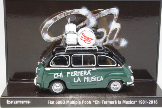 Fiat 600D Multipla Pooh "Chi Fermera la Musica 1981-2016" - Sulje napsauttamalla kuva