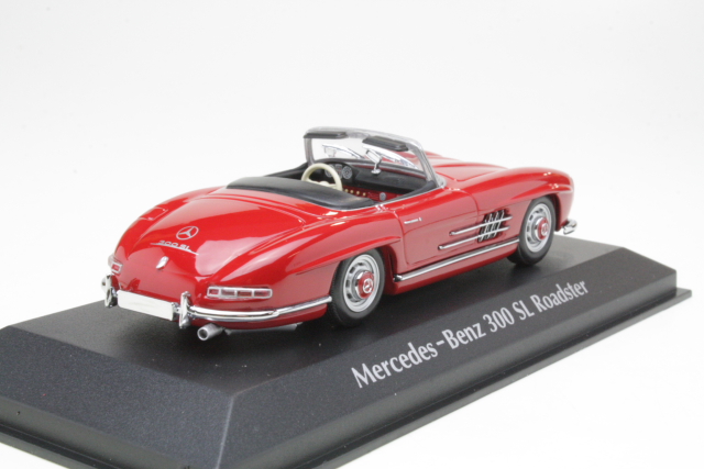 Mercedes 300SL (W198 II) Roadster 1955, punainen - Sulje napsauttamalla kuva