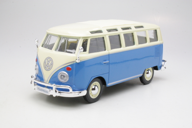 VW T1 Samba Minibus 1962, blue/beige