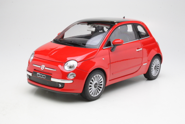 Fiat 500 2007, punainen - Sulje napsauttamalla kuva