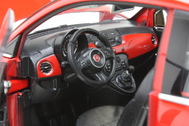 Fiat 500 2007, red