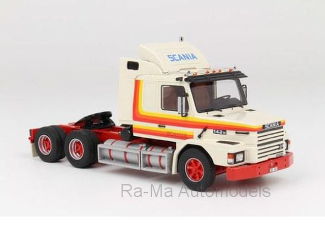 Scania T142M 6x4 1980, white/Decorated - Click Image to Close