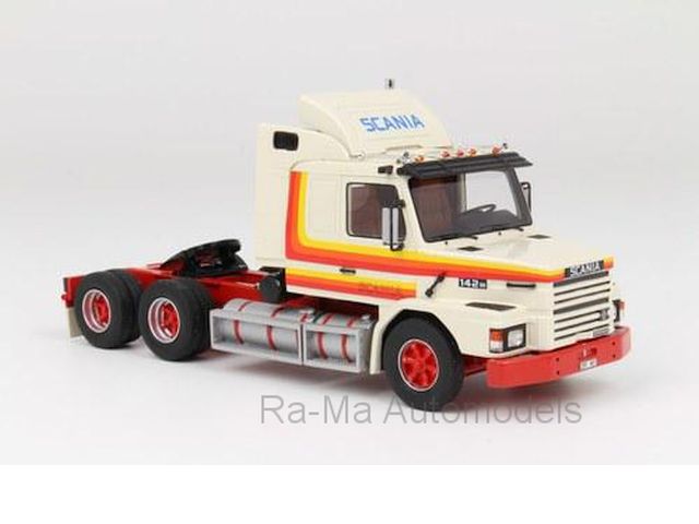 Scania T142M 6x4 1980, valkoinen - Sulje napsauttamalla kuva