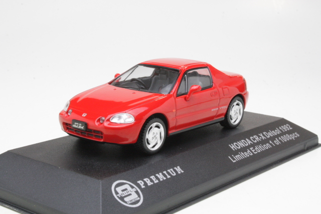 Honda CR-X Del Sol 1992, punainen - Sulje napsauttamalla kuva