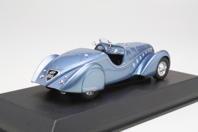 Peugeot 302 Darl'mat Roadster 1937, blue - Click Image to Close