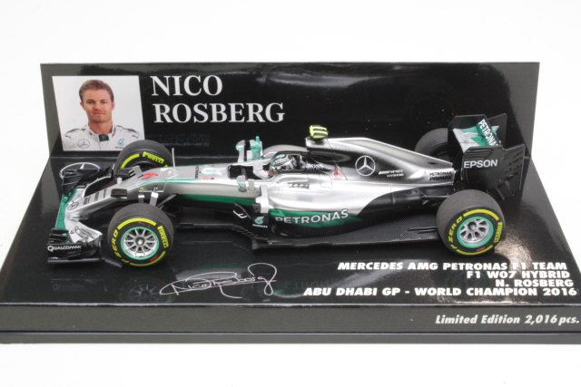 Mercedes AMG W07 Hybrid, Abu Dhabi GP 2016, N.Rosberg, no.6