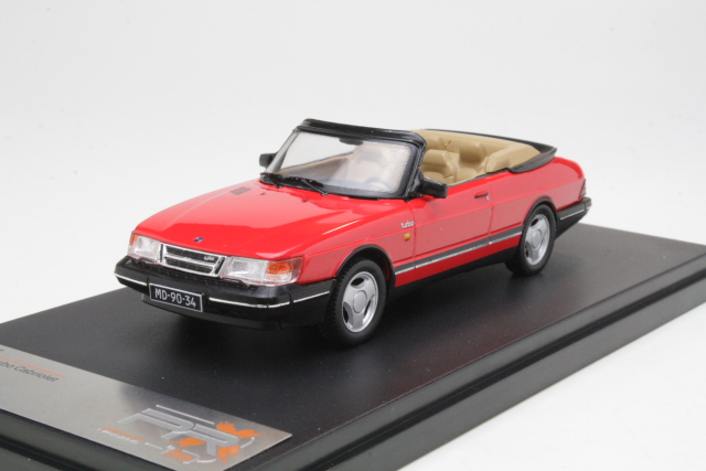 Saab 900 Cabriolet 1991, punainen