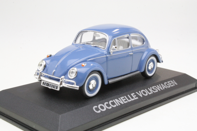 VW Kupla "Coccinelle" 1950, sininen - Sulje napsauttamalla kuva